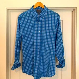Men’s large Bonobos, blue/Teal and light pink checker